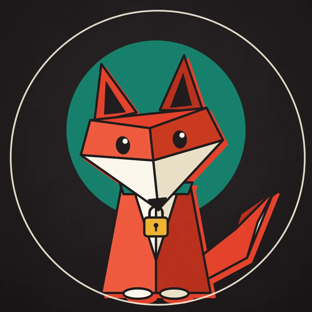 Patch, Stack, Drawn's fox mascot